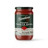 Bionaturae Organic Tomato Basil Pasta Sauce - Gluten Free Sauce for Spaghetti, Pizza, & Lasagna, Non GMO, No Added Sugar, Kosher, Glyphosate Free, Made in Italy, Tastes like Homemade - 24 oz Jar