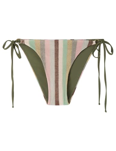 women'secret Braga de Bikini Shimmer, Bragas de Bikini Mujer, Multicolor Stripes, XS