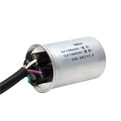 Condensateur CBB65 5UF+10UF 450VAC à 4 fils pour machine à laver à double cuve