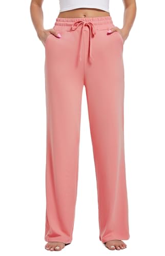 Kivdol 3 Pack Womens Yoga Sweatpants Wide Leg Lounge Pajamas Pants Drawstring Workout Comfy Joggers Sweatpants Pants - Image 2