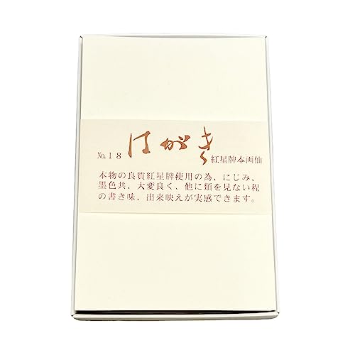 Amazon | 大玄堂 ハガキ 本画仙紙 紅星牌 100枚入 徳用 絵手紙 書道