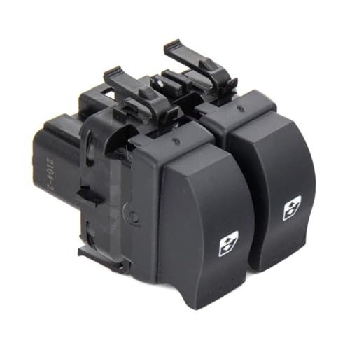 Bouton de lève vitre avant gauche (côté conducteur) compatible pour Renault Clio 2 3 Mégane 2 Scénic et Trafic – Interrupteur de vitre électrique –...