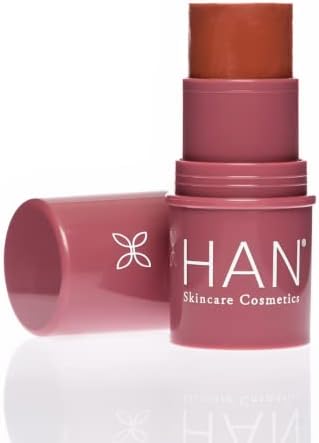 HAN Skincare Cosmetics Vegan, Cruelty-Free, Clean 3-in-1 Multistick for Cheeks, Lips, Eyes, Toasted Nutmeg | 0.20 oz