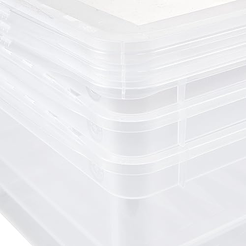 keeeper Aufbewahrungsboxen mit Air Control System, 3-teiliges Set, Höhe: 14 cm, 3 x 11 l, 39 x 26,5 x 14 cm, Bea, Transparent