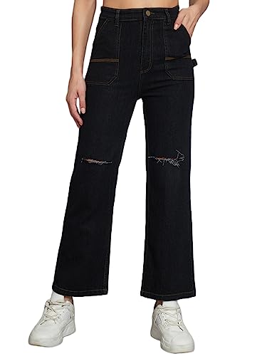 Image of GUTI Womens High Rise Ankle Length Jeans