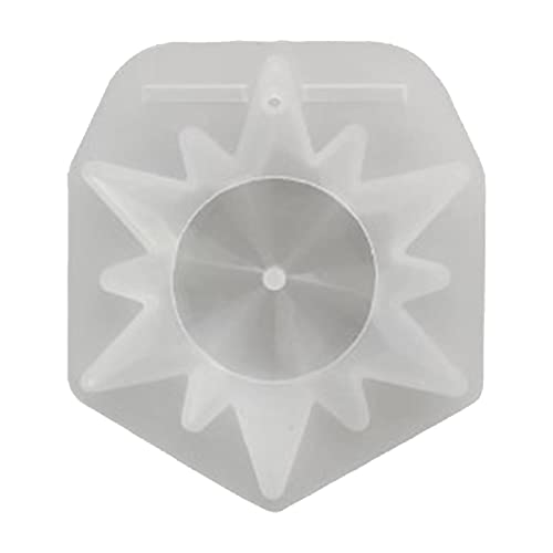 DIY Xmas Ornaments Crystal Resin Mold 3D Mirror Snowflake Pendant Resin Mold