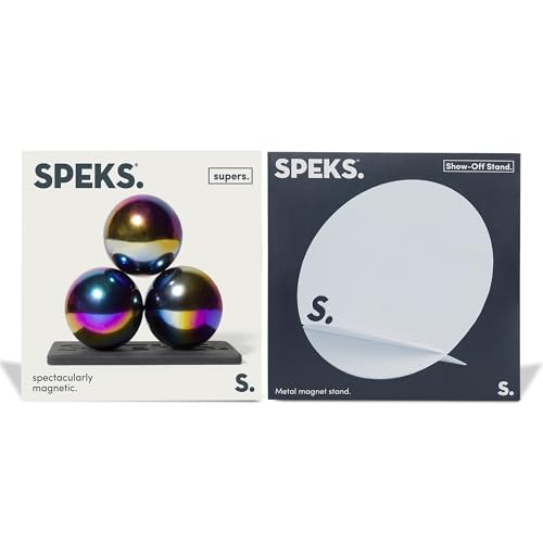 Speks Supers Magnetic Balls Fidget Toy for Adults and Teens 14+ | Stress Relief, Desk Toy | Office Gifts | Slick Oil 3 Pack