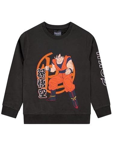 Dragon Ball Z Felpe Ragazzo | Felpa Ragazzo Manica Lunga Goku | Abbigliamento Bambino Anime | Grigio 7-8 Anni