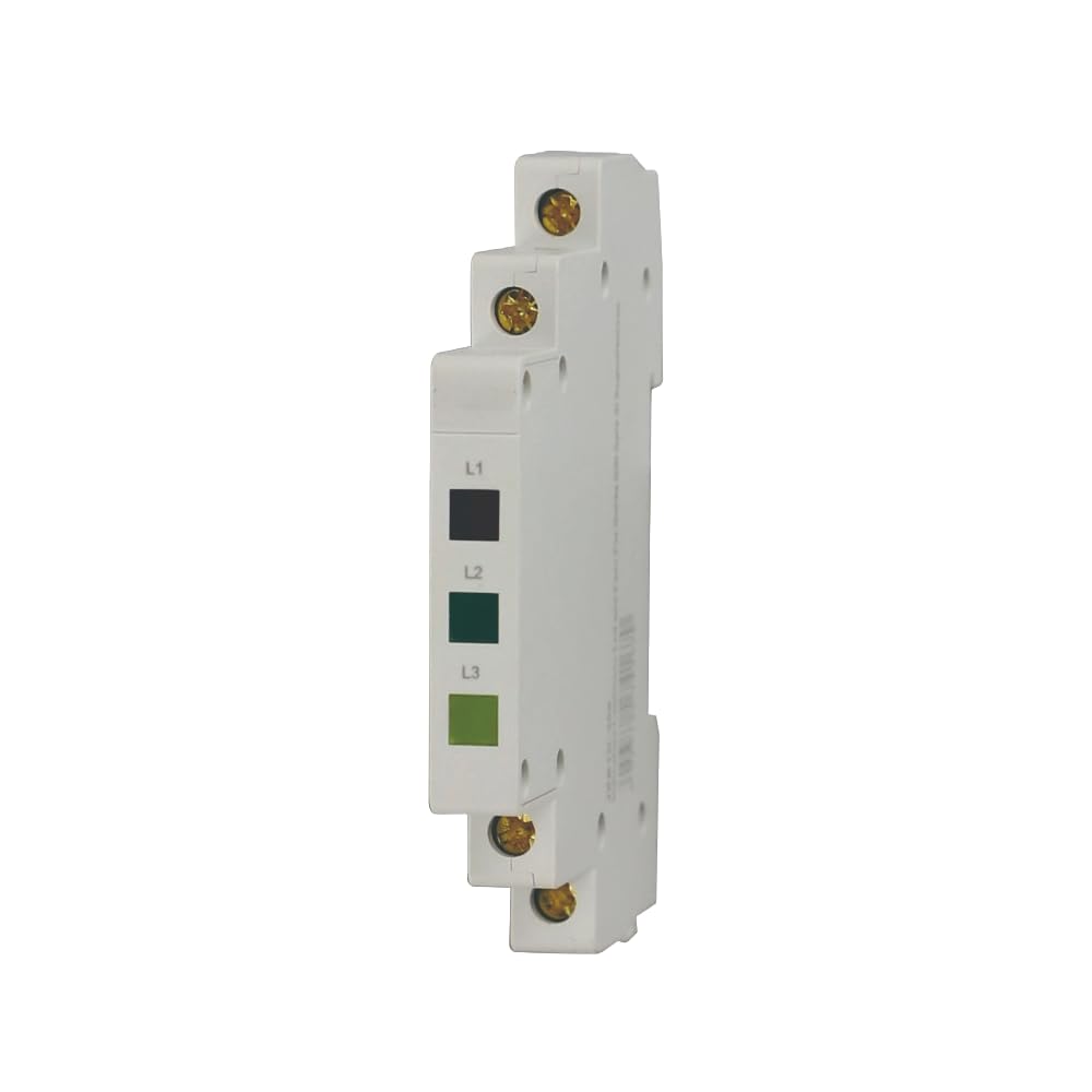 gloca Indicatore Luminoso Led Per Guida DIN Spia Di Segnalazione (3 Fasi)