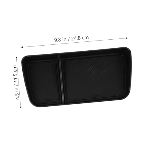 Organiseur de console centrale de voiture plastique noir : solution de rangement rapide