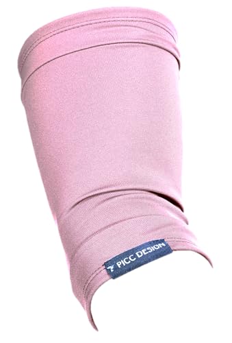 PICC DESIGN: Slip-On PICC Line Arm Sleeve w/Antimicrobial & Moisture-Wicking Properties! (Pink, Medium)