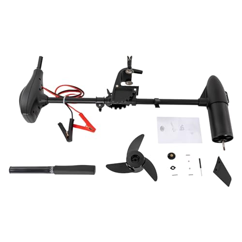 Aussenborder Elektromotor 58 lbs Schubkraft, Elektro Außenborder Elektromotor Boot 12V 612W Nennleistung Außenbordmotor Aussenborder Bootsmotor Motoren mit 5 Vorwärtsgänge und 3 Rückwärtsgänge