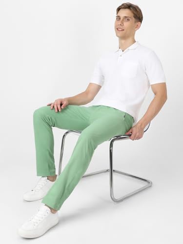 Image of Urbano Fashion Men's Cotton Light Weight Non-Stretch Slim Fit Casual Trousers