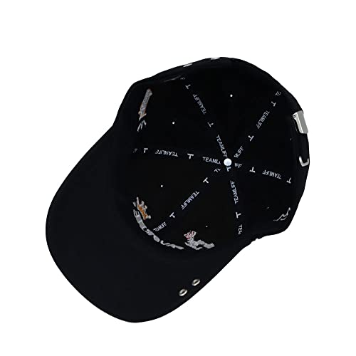 Gorra de béisbol de algodón ajustable con bordado miniatura 5