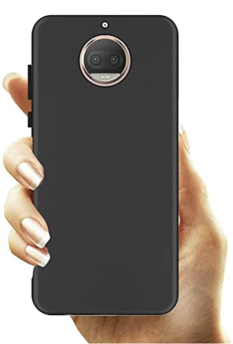Image of Mobile Back Cover Case for Motorola Moto G5S Plus, Xt1803, Xt1805, Xt1806, Xt1804, Xt1802 (Silicone Case|CameraProtection|Black SC1510)