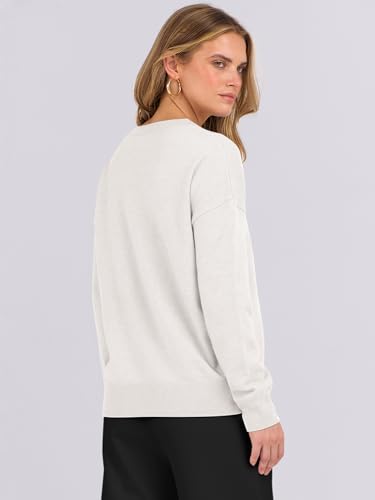 ANRABESS Oversized Sweaters for Women Casual Crewneck Knit Lightweight Chest Pocket Pullover Top 2025 Fall Travel Outfits4