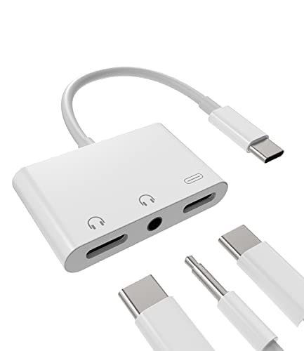 USB-C to 3.5mm�I�[�f�B�I�A�_�v�^�[�i3in1�jDAC����Type C�w�b�h�t�H���W���b�N ����A�_�v�^�[ �[�d�E���y���Ή� �Ή�iPhone15 Pro Max Plus �Ή�iPad 10 Air4 5 Mini6 Pro�Ή�