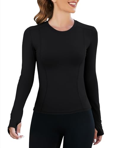 Image of Loovoo Women Workout Shirts, 1 /2 /3 Pack Short Sleeve Compression Tee | Tight Fit Gym Basic Tops, Athletic Quick Dry Crew Neck 4-Way Stretch, Flat Seams Ideal for Yoga, Gym, Running and Daily Wear