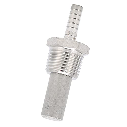 Zunate 0.5?m Stainless Steel Aeration Stone, Beer Oxygenation Diffuser, for 1/2MPT Home Brewing Bar Home Beer Tool