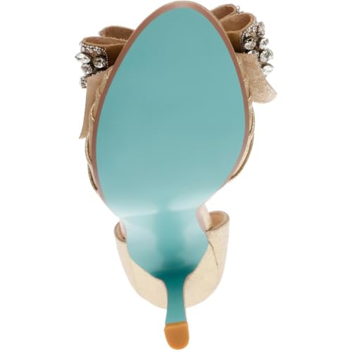 Betsey Johnson Womens Landn Bow Peep-Toe D'Orsay Heels2