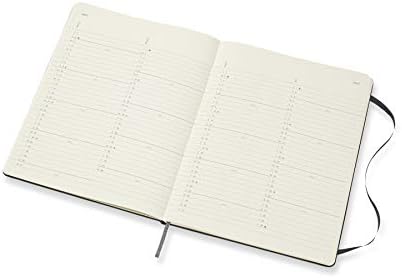 Moleskine - 18-Month Monthly Planner/Diary, Monthly Planner 2021/2022, Monthly Planner with Soft Cover and Elastic Closure, Size X-Large 19 x 25 cm, Colour Black, 128 Pages
