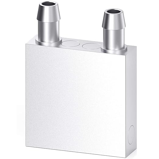 Image of QBM Peltier Water Cooling Plate, 40x40x12mm, Aluminum Water Block, Heat Sink System with 3.5 m /h Fan, 5V USB