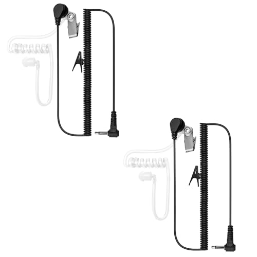 Auriculares tubo acústico de 3.5 mm para walkie talkie con recepción de audio nítida