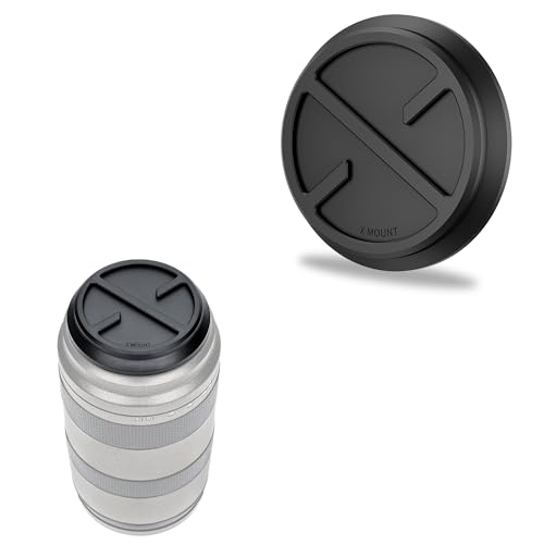 Tapón trasero para lente JJC para montura Hasselblad X, antirayones y a prueba de polvo, con diseño en forma de X, compatible con lentes XCD 35-100mm f/2.8-4 E, XCD 20-35mm f/3.2-4.5 E, XCD 55mm f/2.5 V, XCD 28mm f/4 P miniatura 1