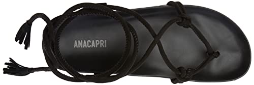 Rasteira Anacapri Sandália Rasteira Anacapri, Feminino, Preto,