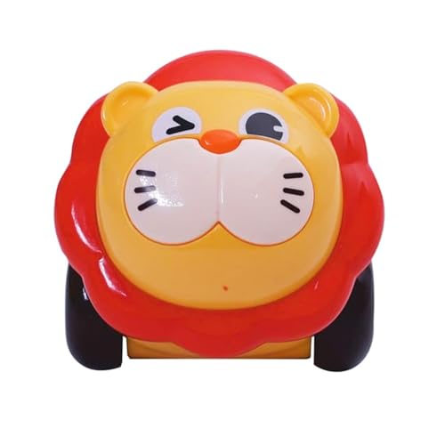 Image of ToyBharat Pop Pop Lion and Elephant (Set of 2) Free Wheel Toy Features Vibrant Multicolour Designs and Smooth Battery-Free Rolling Action. Perfect for Kids Ages 1 to 6, Active Play