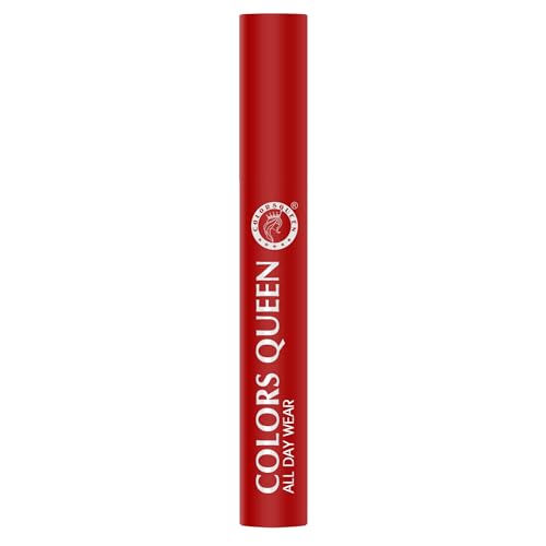 Image of Colors Queen All Day Wear Liquid Lipstick - Red Boots, 12g | Highly Pigmented, Long Lasting Matte Lipstick | Smooth One Swipe Application, Lightweight & Non Transfer Liquid Lipstick for Women