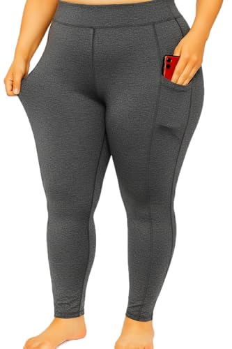 Image of Bio-Washed Soft and Stretchy Ankle Length Leggings with Pocket (Regular and Plus Size)