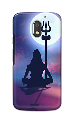 Image of Printed Hard Back Cover Case for Motorola Moto E3 Power Back Cover (Lord Shiva) -1302