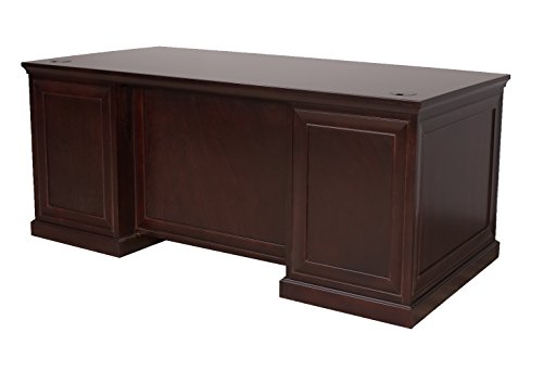 Martin Furniture Fulton 72" Space Saver Double Pedestal Desk - Fully Assembled #TOP4