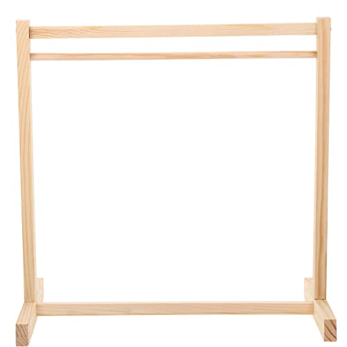 NUOBESTY Puppenkleiderständer Aus Holz 12 Zoll Kleiderbügel Für Puppen Mit Glatter Oberfläche Zum Aufhängen Und Organisieren Von Puppenkleidung Für Kinderzimmer Und Puppenhaus