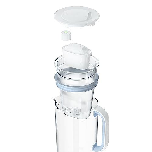 BRITA Glass Water Filter Jug Light Blue (2.5L) Starter Pack inc. 3X MAXTRA PRO All-in-1 Cartridge - Premium Glass jug with Easy-Filling Flip-Lid and Indicator - in Sustainable Smart Box Packaging by BRITA - Image 7