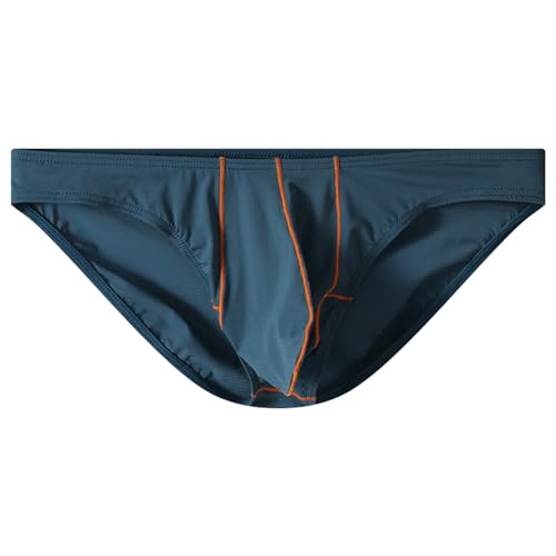WINDAY Men's Briefs Ice Silk Low Rise Bikini Briefs Soft Moisture Wicking Underwear