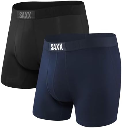 SAXX Underwear Co. Men's Boxer Briefs - Ultra Boxer Briefs 2 Pack with Built-in Pouch Support, Core Underwear for Men