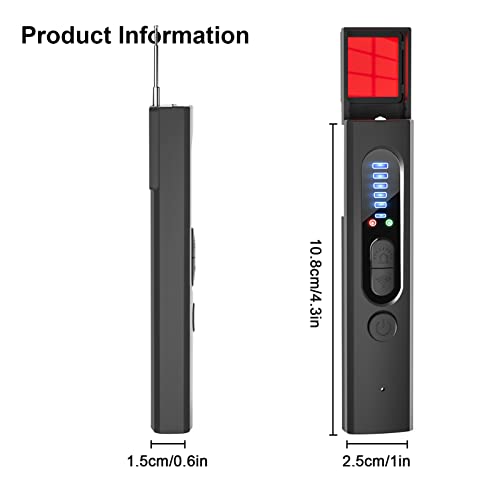 Detectores de câmeras - Detector de Bugs Portátil - Detector IR inteligente para rastreador GPS loca