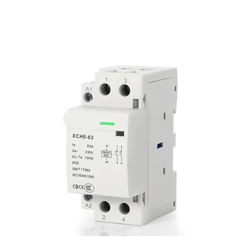 Contacteur 63A 1NO 1NC pour securiser la recharge de voiture electrique