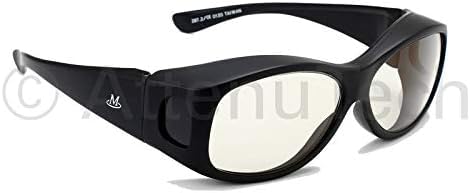 Gafas de seguridad contra la radiación, ajuste negro sobre el marco, lentes MicroliteFt Pb de 0.75 mm Pb