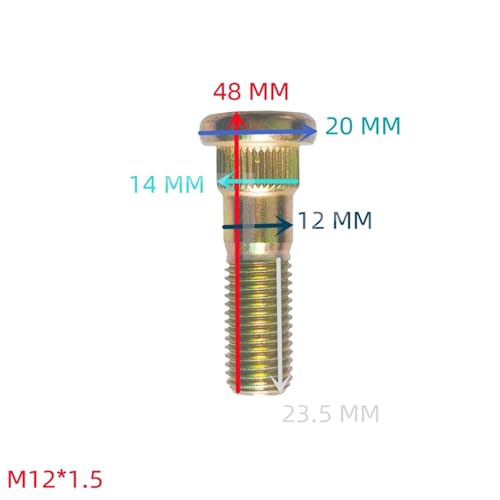 Tornillos de Cubo de Rueda M12x1.5 para solucionar vibraciones en Compass y Jeep 6