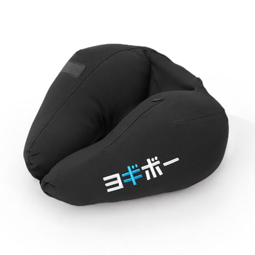 Yogibo Neck Pillow X JP Logo ヨギボー ネックピロー エックス カタカナ ロゴ ブラック 飛行機 枕 アイマスク 便利グッズ 旅行