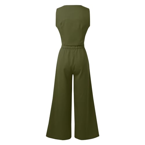 Conjunto sastre de chaleco y pantalón para mujer con diseño elegante de dos piezas 6