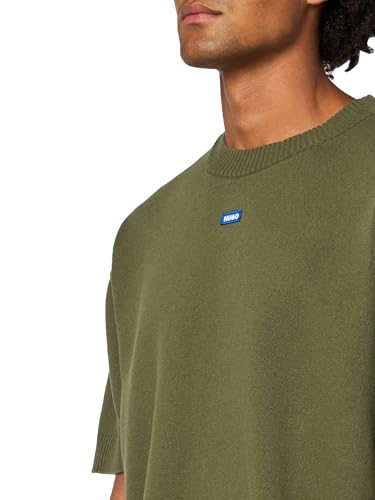 HUGO Men's Short Sleeve Cotton Knit Sweater3