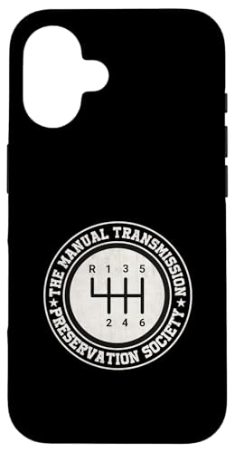 Manual Transmission Preservation Society 3 Pedales 6 Velocidades Carcasa para iPhone 16