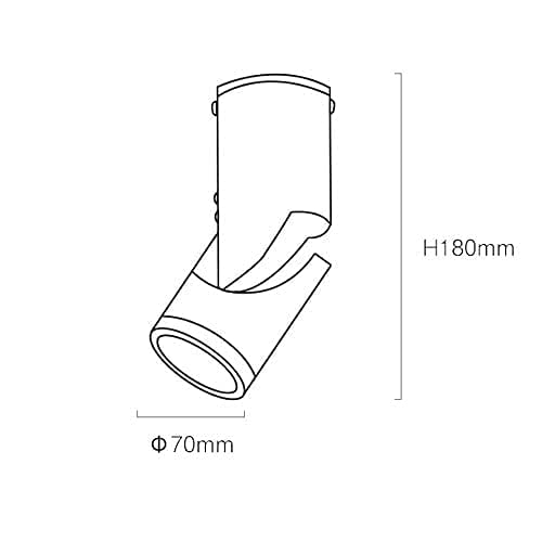 Downlight monté sur une surface réglable spot LED 12W accent directionnel - 4