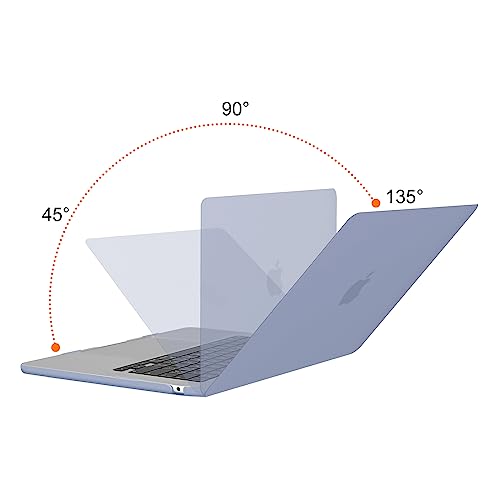 Image of MOSISO Compatible with MacBook Air 15 inch Case M4 M3 M2 2025 2024 2023 Release A3241 A3114 A2941 with Touch ID, Plastic Hard Shell Case&Keyboard Cover&Screen Protector&Storage Bag, Lavender Gray