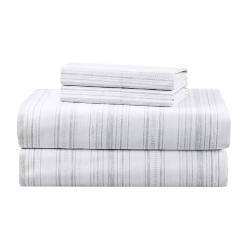 Prime Members: 3-pc Comfort Spaces 100% Cotton Percale Sheet Set (Twin, Grey)