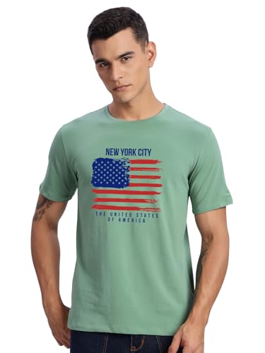 Image of ADRO Men's 100% Cotton Regular Fit T-Shirt